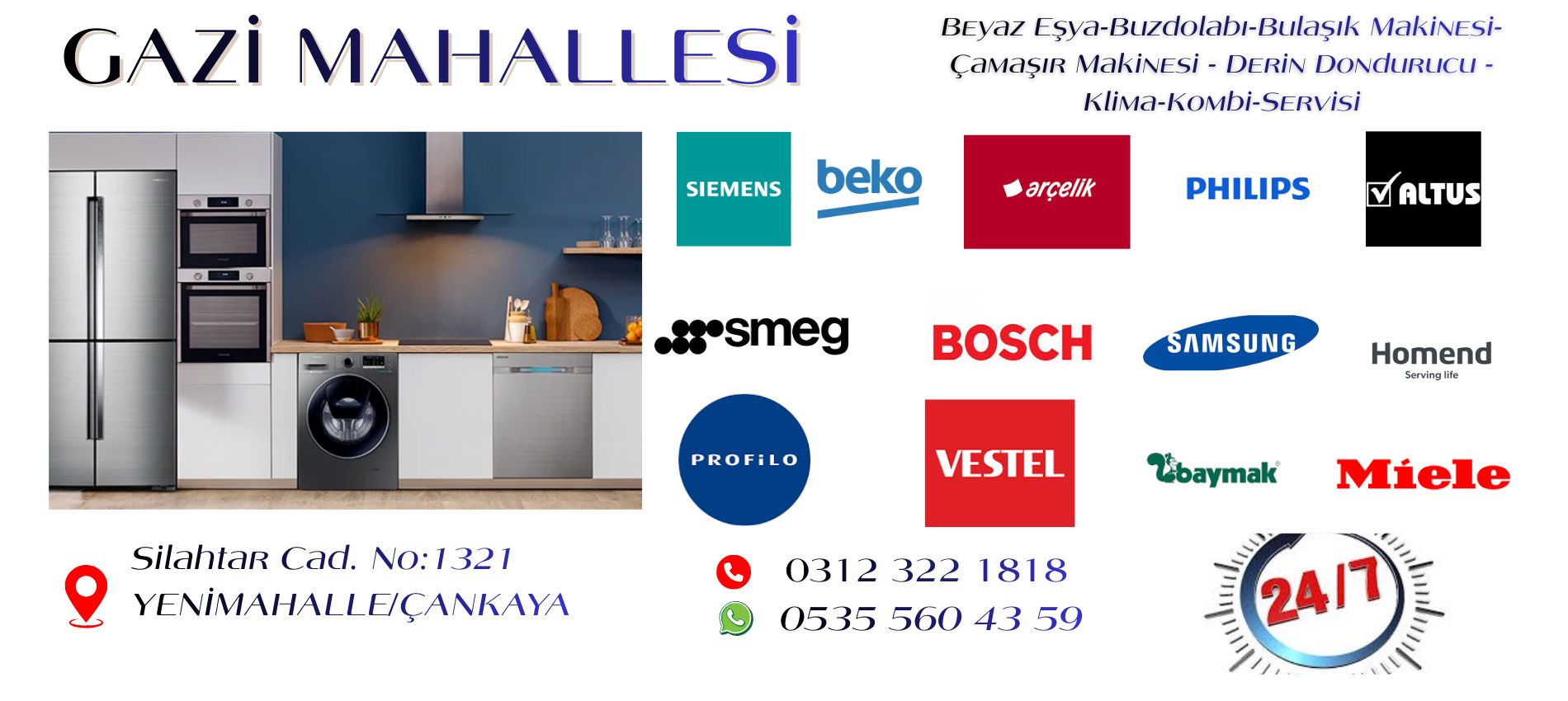 Gazi Mahallesi Beyaz Eşya